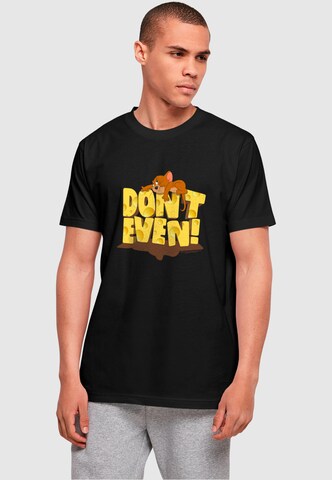T-Shirt 'Tom and Jerry - Don't Even' ABSOLUTE CULT en noir : devant