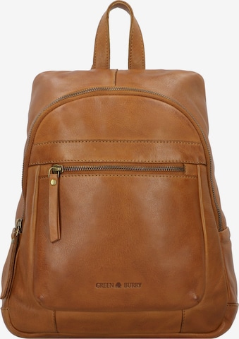 GREENBURRY Backpack 'Colombiana City' in Brown: front