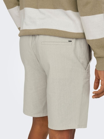 Only & Sons Regular Shorts 'Linus' in Beige