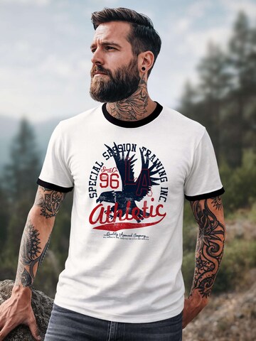 Neverless Shirt 'Eagle Athletic' in Black
