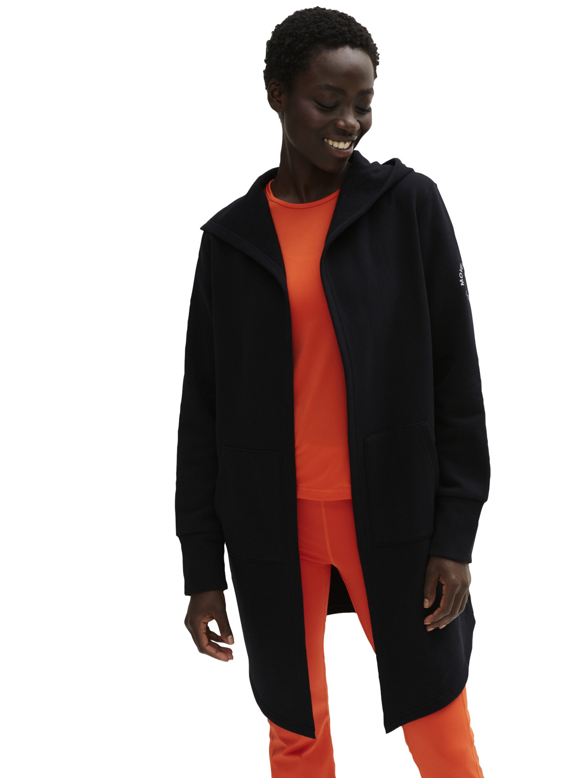 bonprix Sweatjacke in Schwarz: Vorderseite