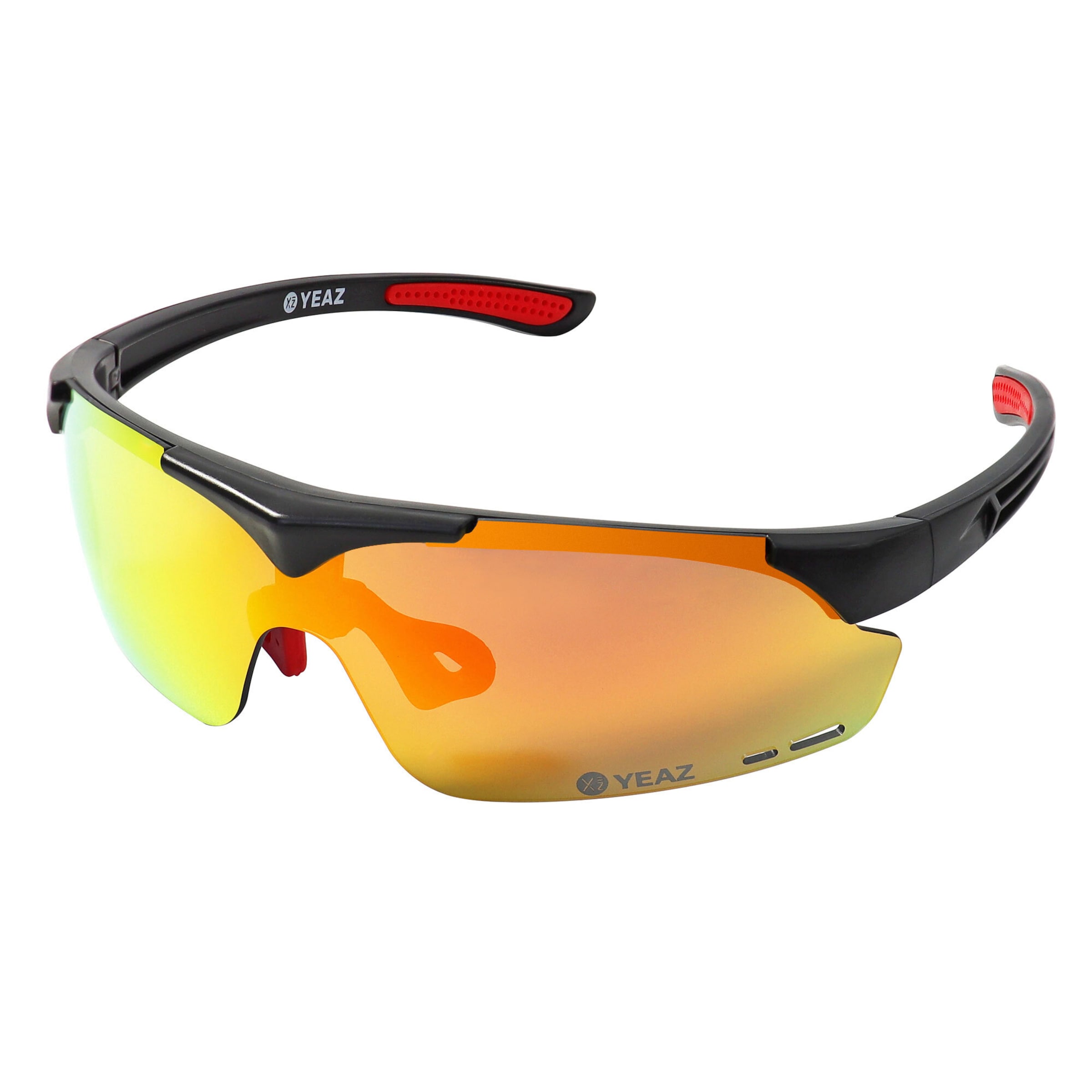 Lunettes de soleil sport 'Sunup' YEAZ en noir : devant