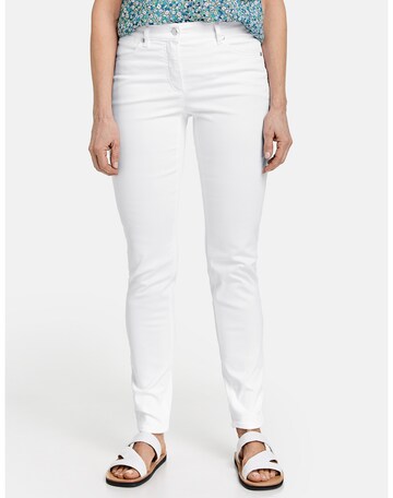 GERRY WEBER Skinny Τζιν 'Best4me' σε λευκό: μπροστά