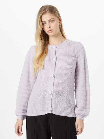 Cardigan Moves en violet : devant