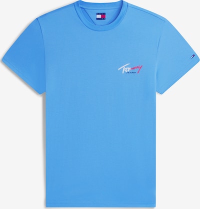 Tommy Jeans Paita värissä taivaansininen / vaaleanpunainen / valkoinen, Tuotenäkymä