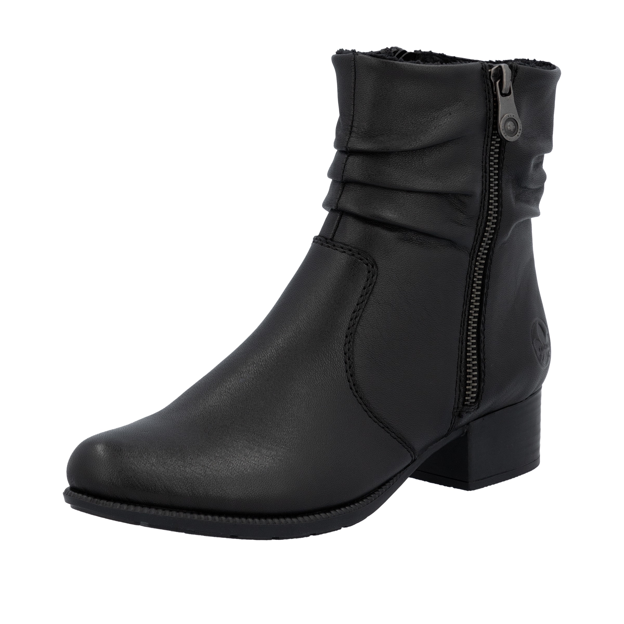 Rieker Bottines en noir, Vue avec produit