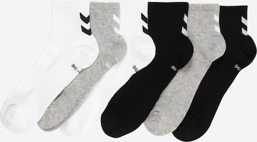 Chaussettes de sport 'Chevron' Hummel en gris : devant