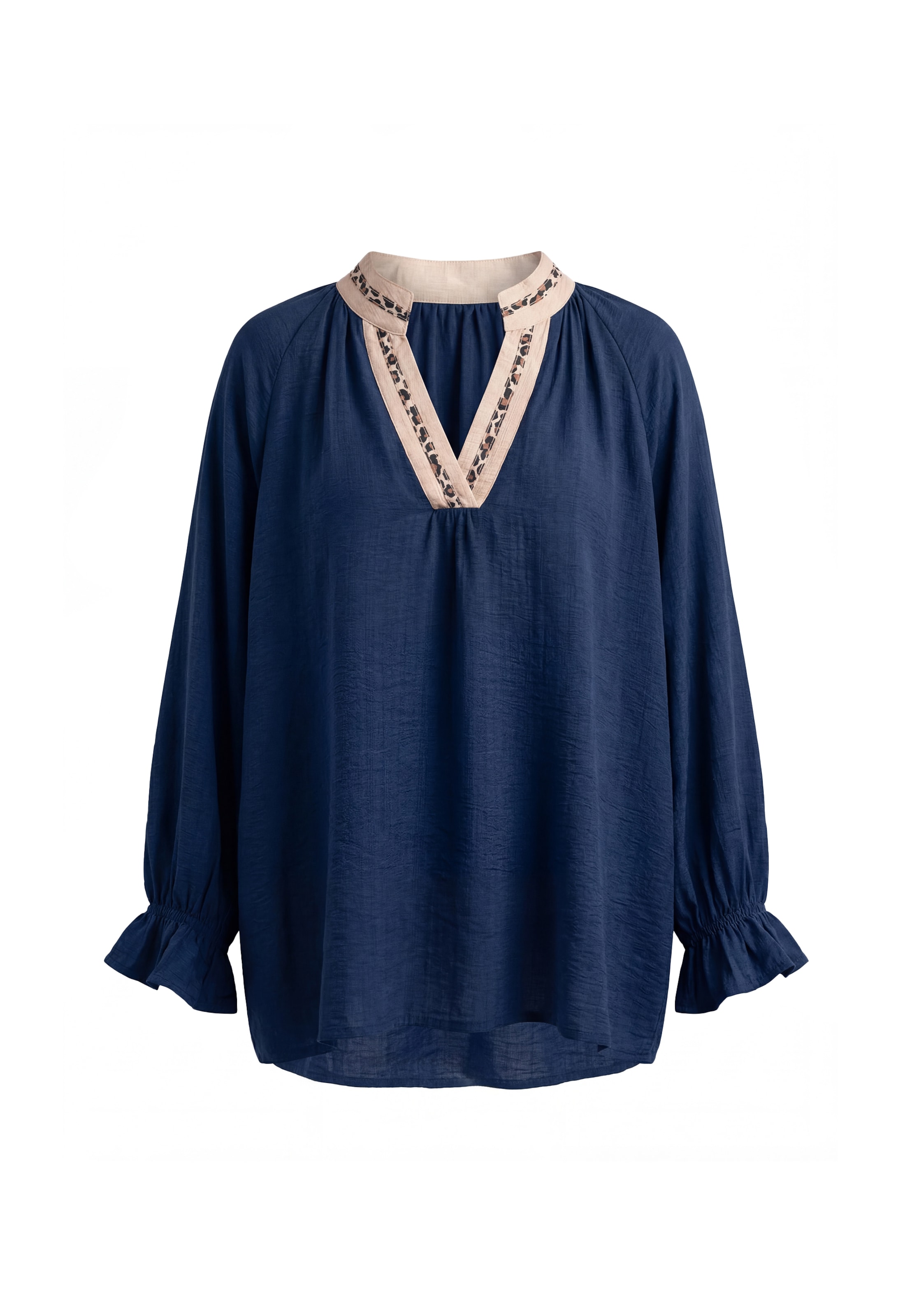 Usha - Blusa en azul: frente