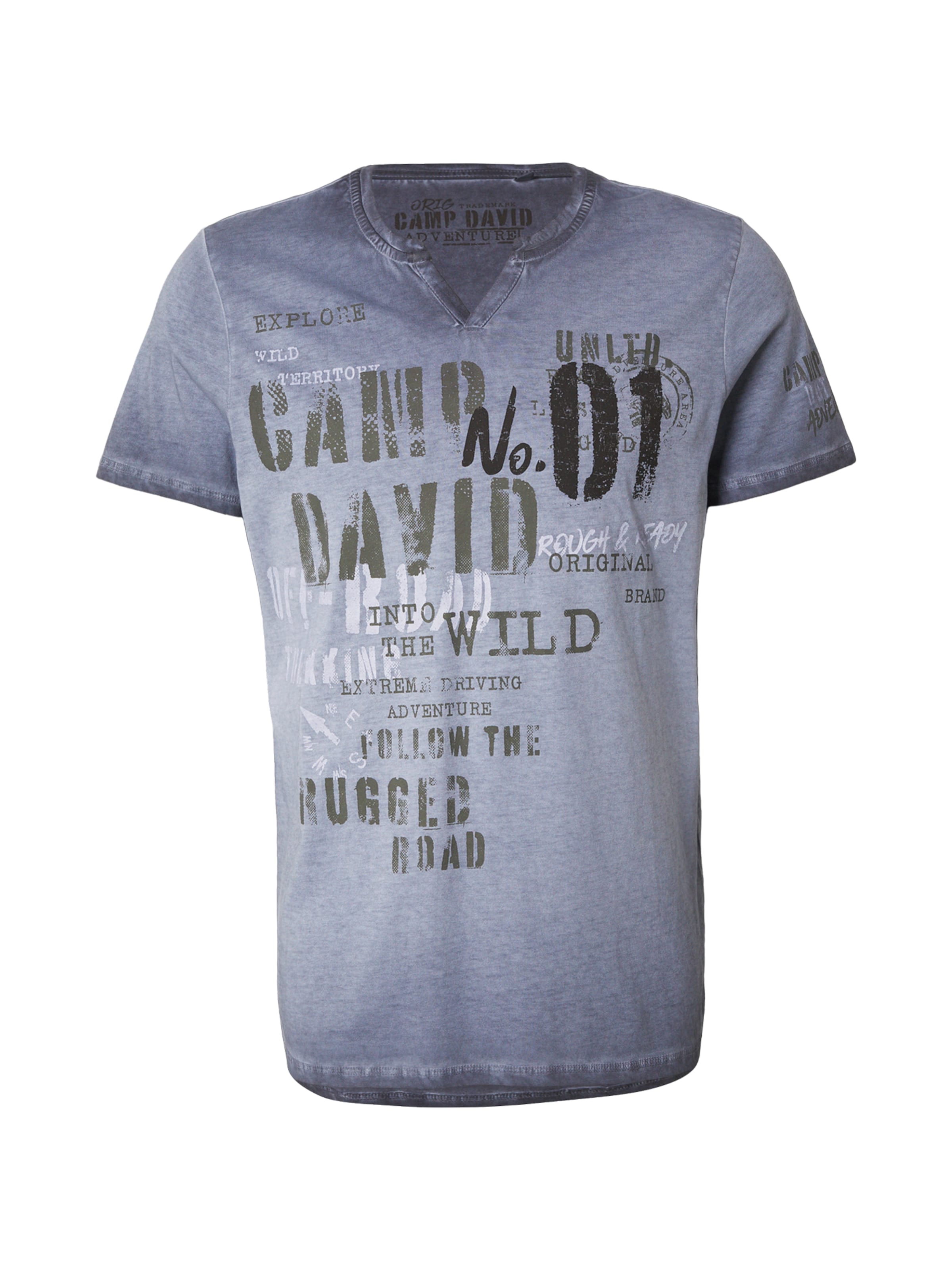 CAMP DAVID Shirt in Blue: front