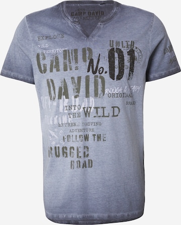 CAMP DAVID Shirt in Blue: front