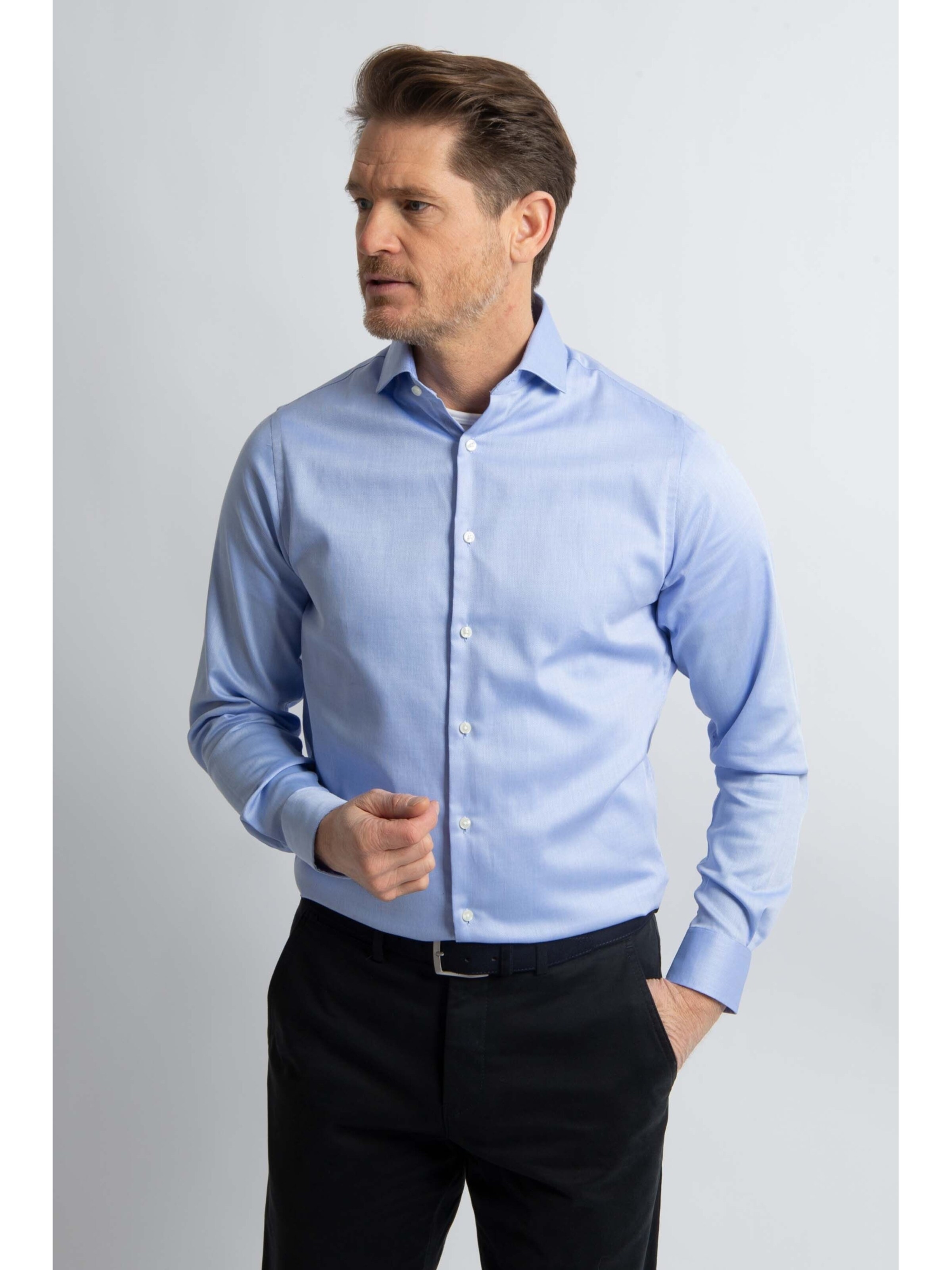 Steppin' out Regular fit Button Up Shirt in Blue