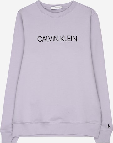 Calvin Klein Jeans Collegepaita värissä lila: edessä