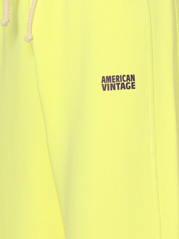 AMERICAN VINTAGE Loose fit Pants 'Izubird' in Yellow