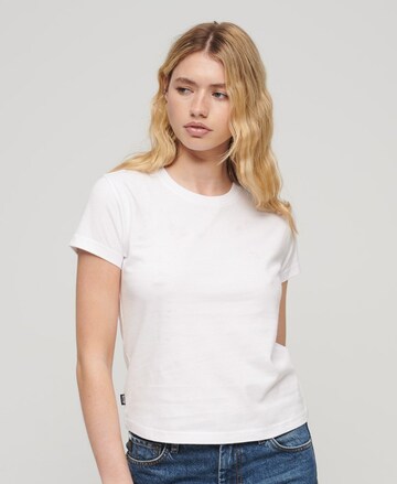 T-shirt Superdry en blanc : devant