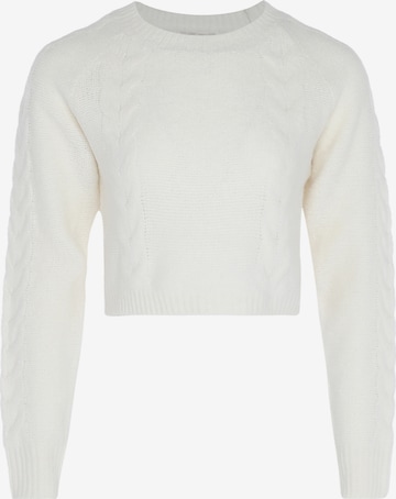 Jalene Sweater in White: front