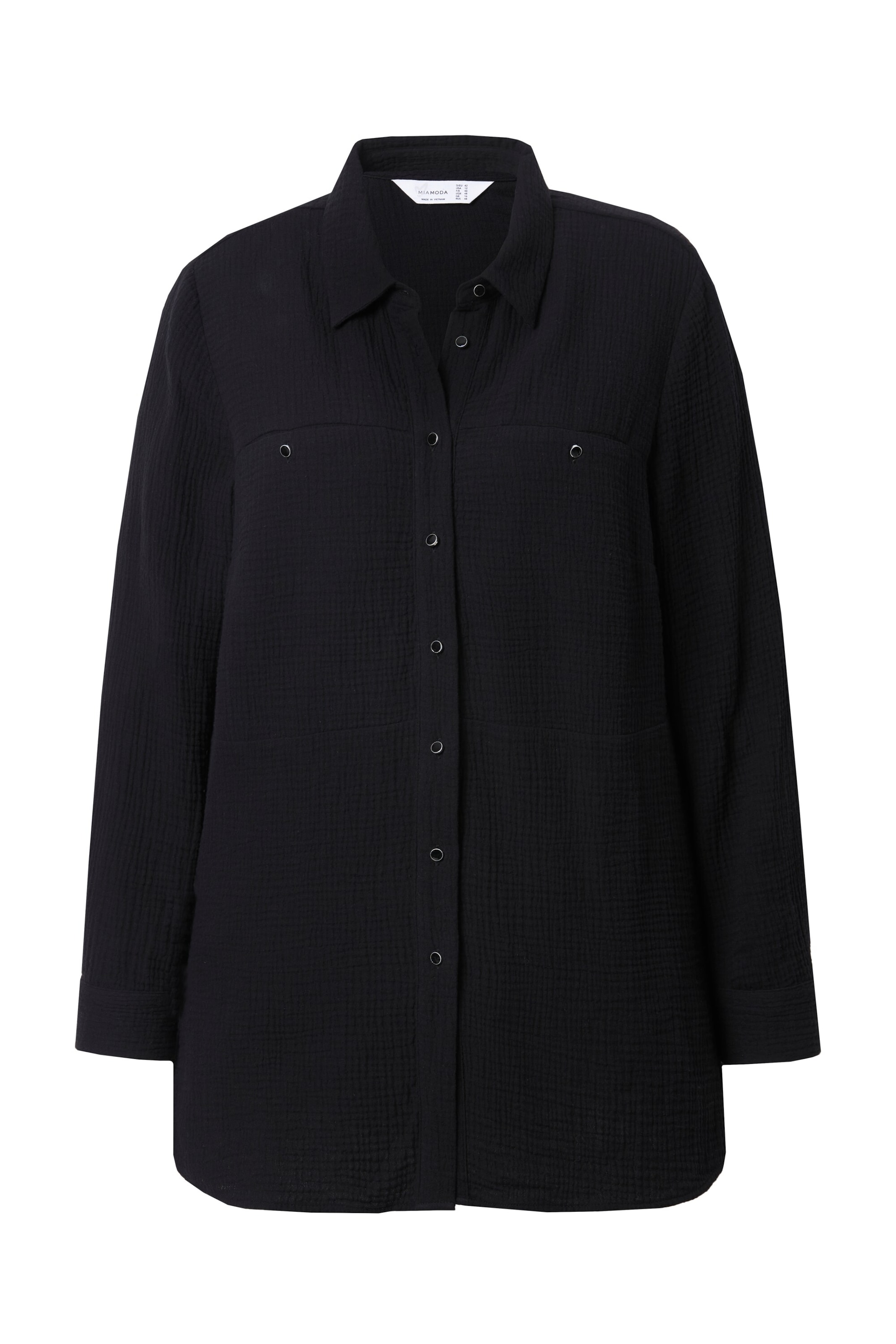 MIAMODA Blouse in Zwart: voorkant