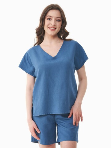 Organication Blouse in Blue: front