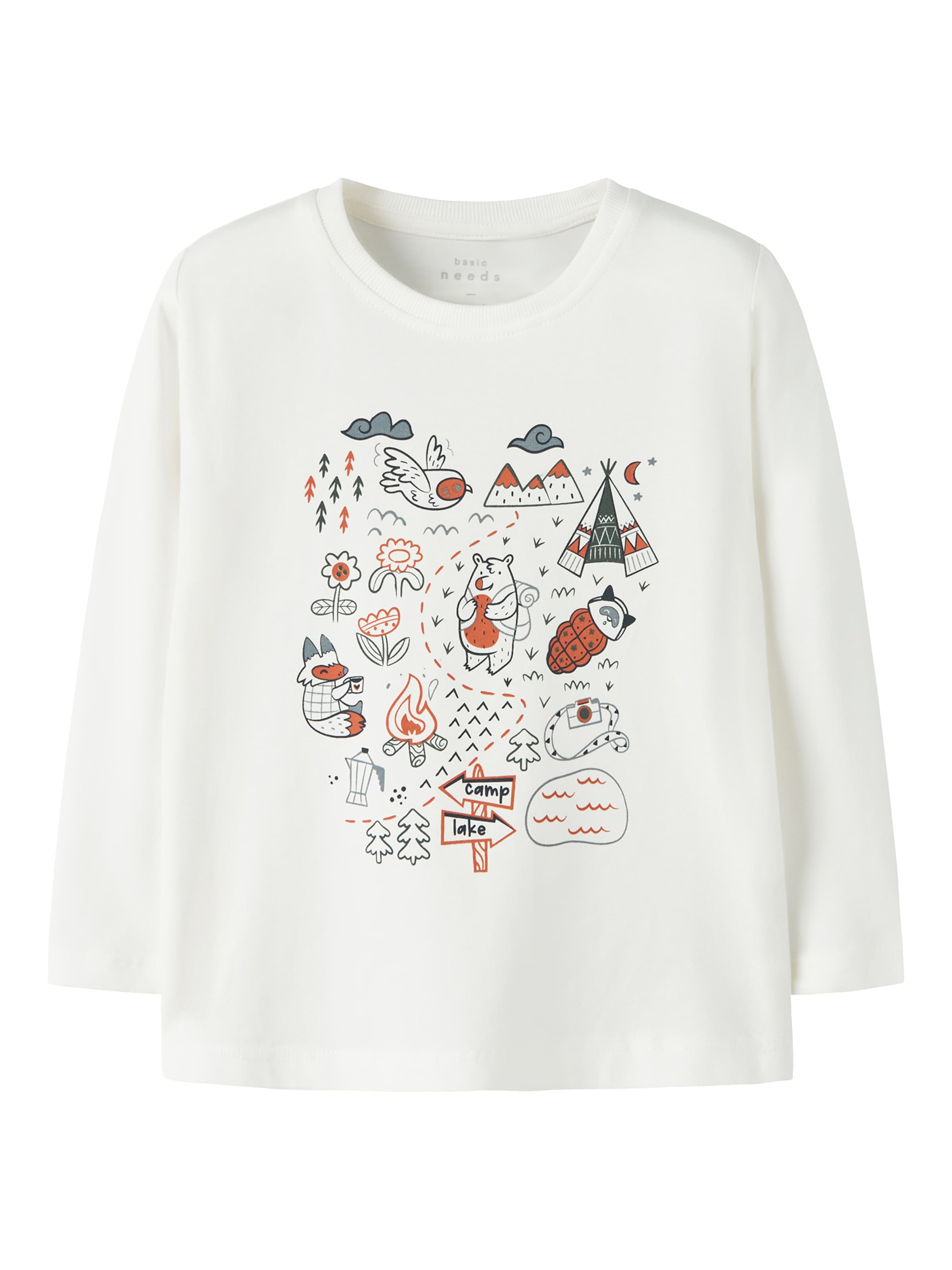 Maglietta 'NMMVUX' di NAME IT in bianco: frontale