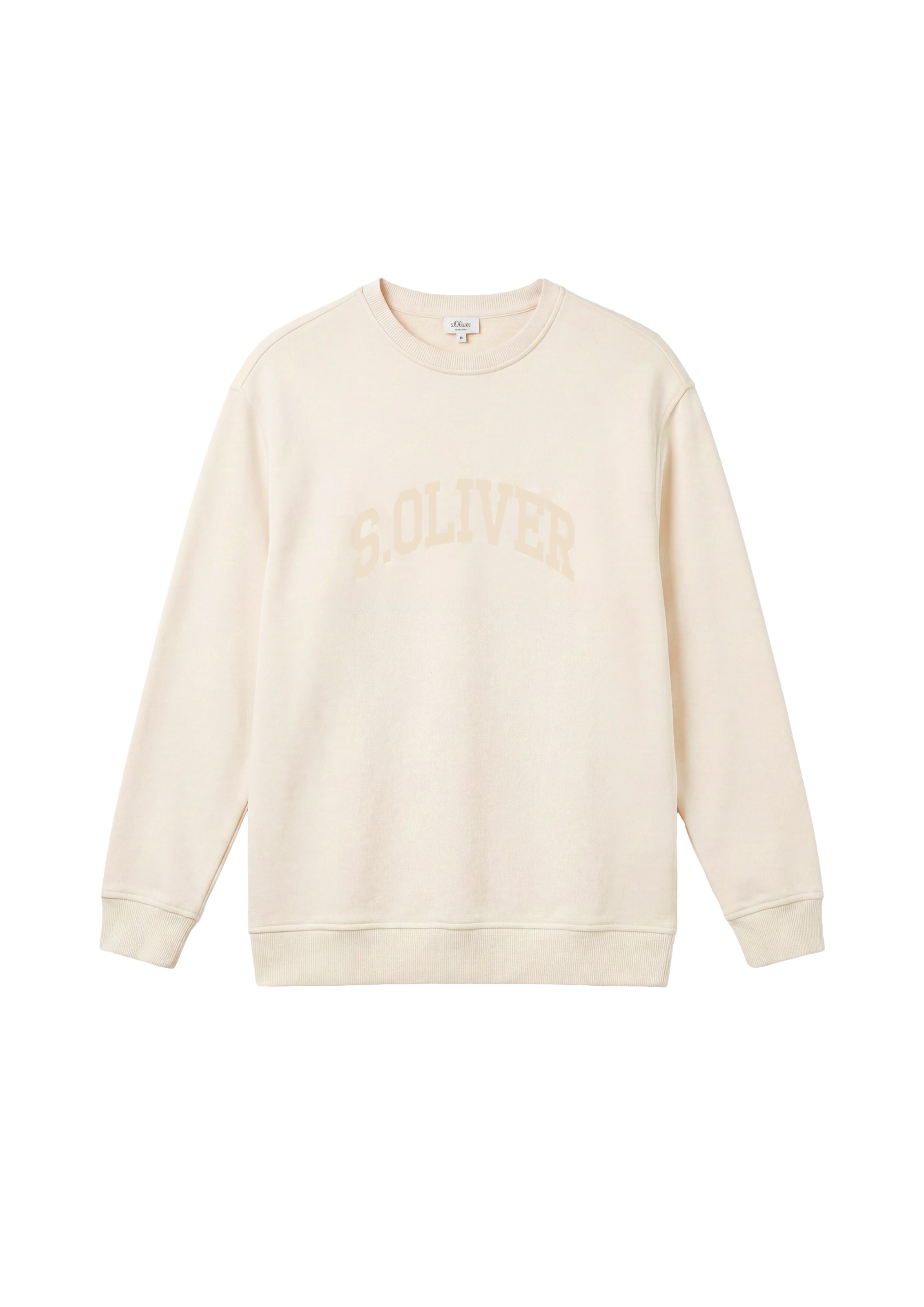 s.Oliver - Sudadera 'Vintage' en beige: frente