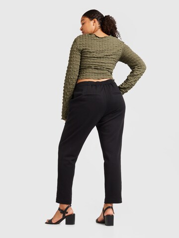 Vero Moda Curve Slimfit Hose 'VMJulia' in Schwarz