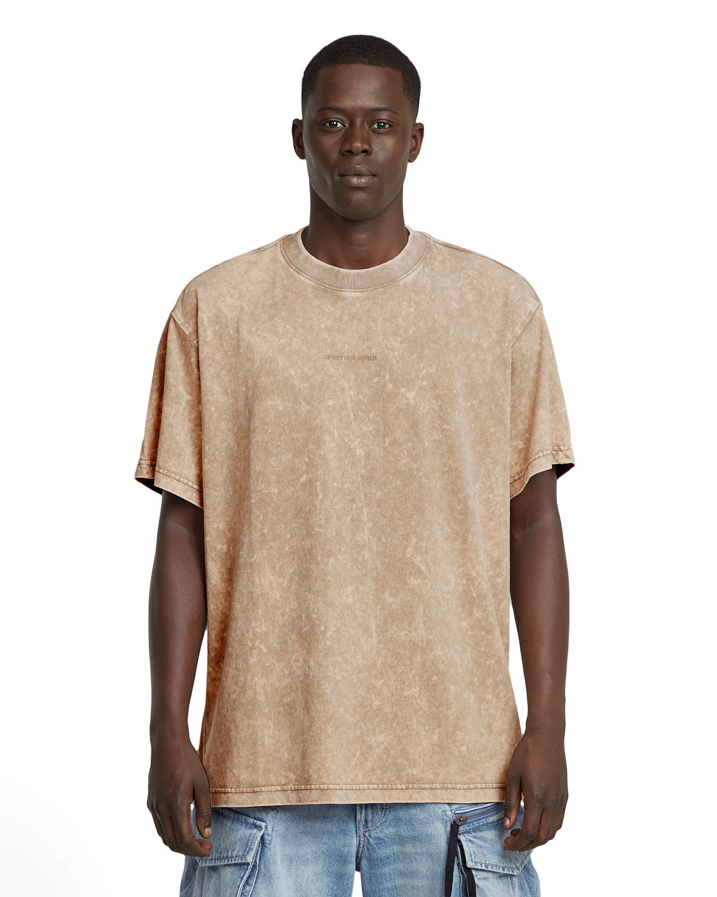 T-Shirt G-STAR en beige : devant