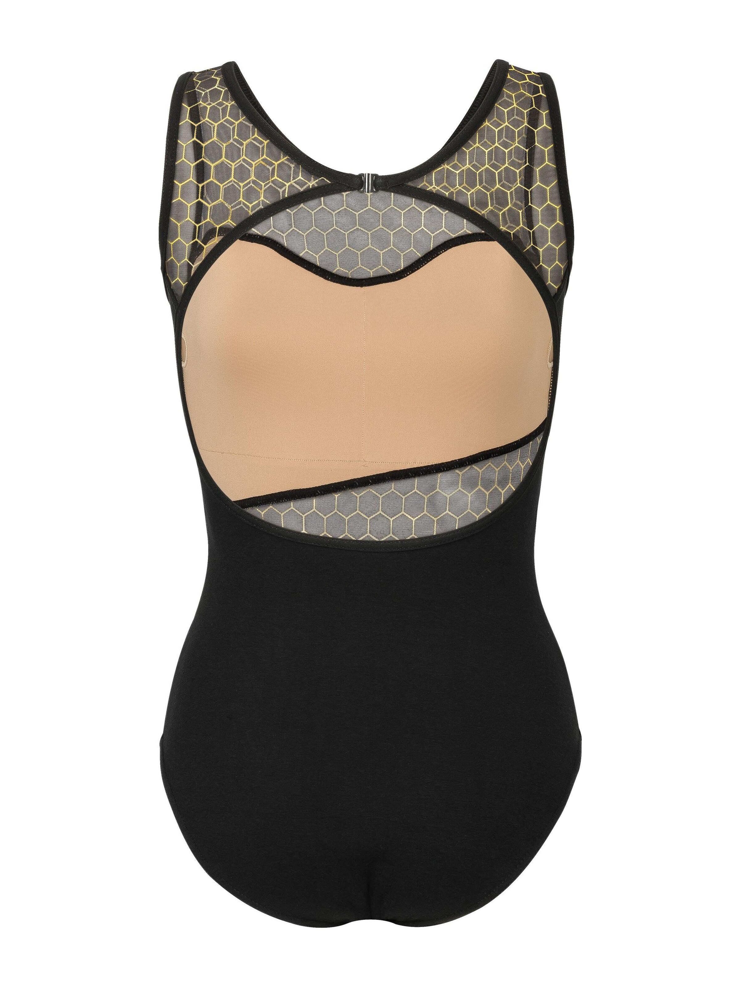 Tanzmuster Athletic Bodysuit 'Bea' in Gold