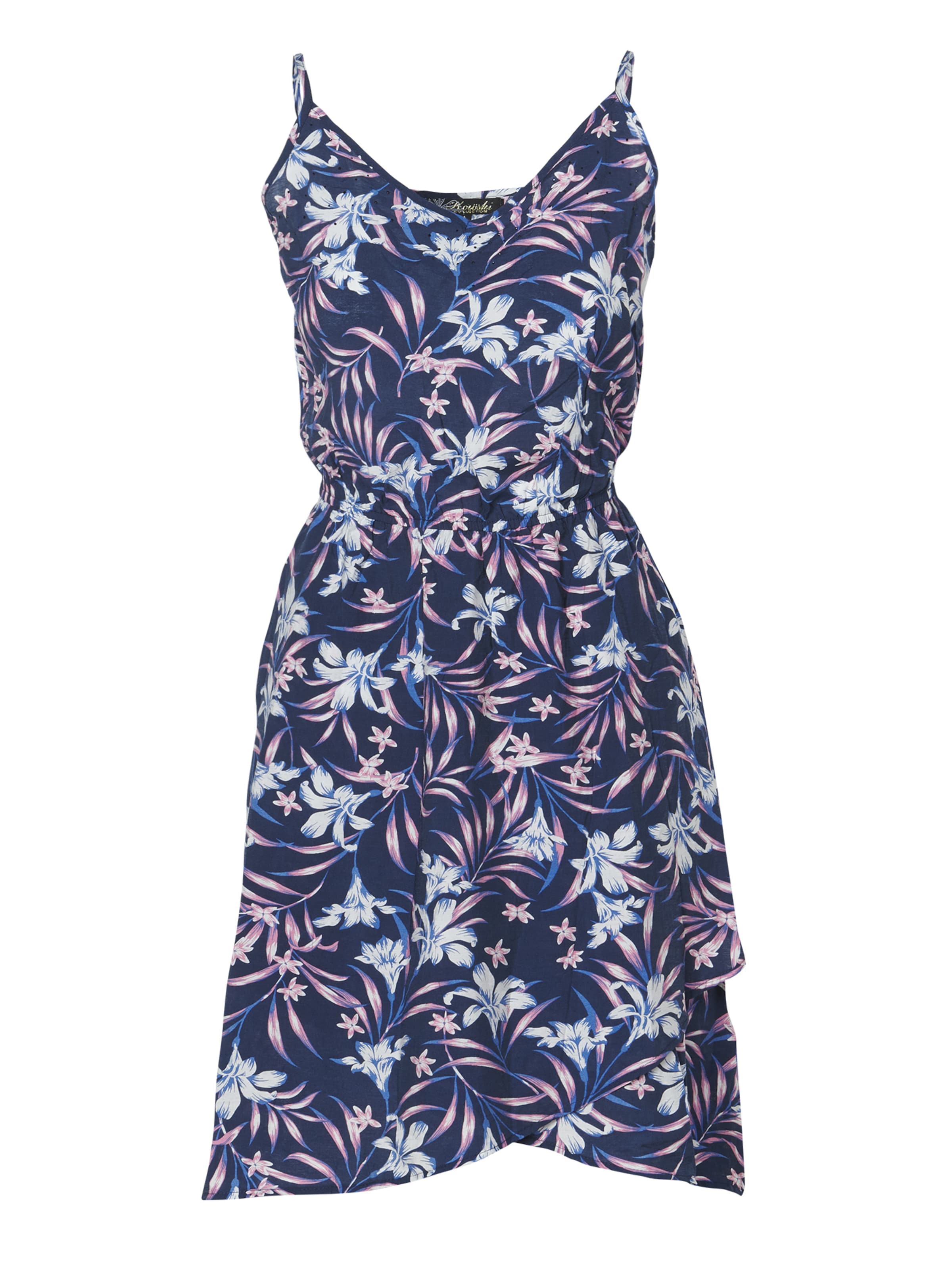 Robe KOROSHI en bleu : devant