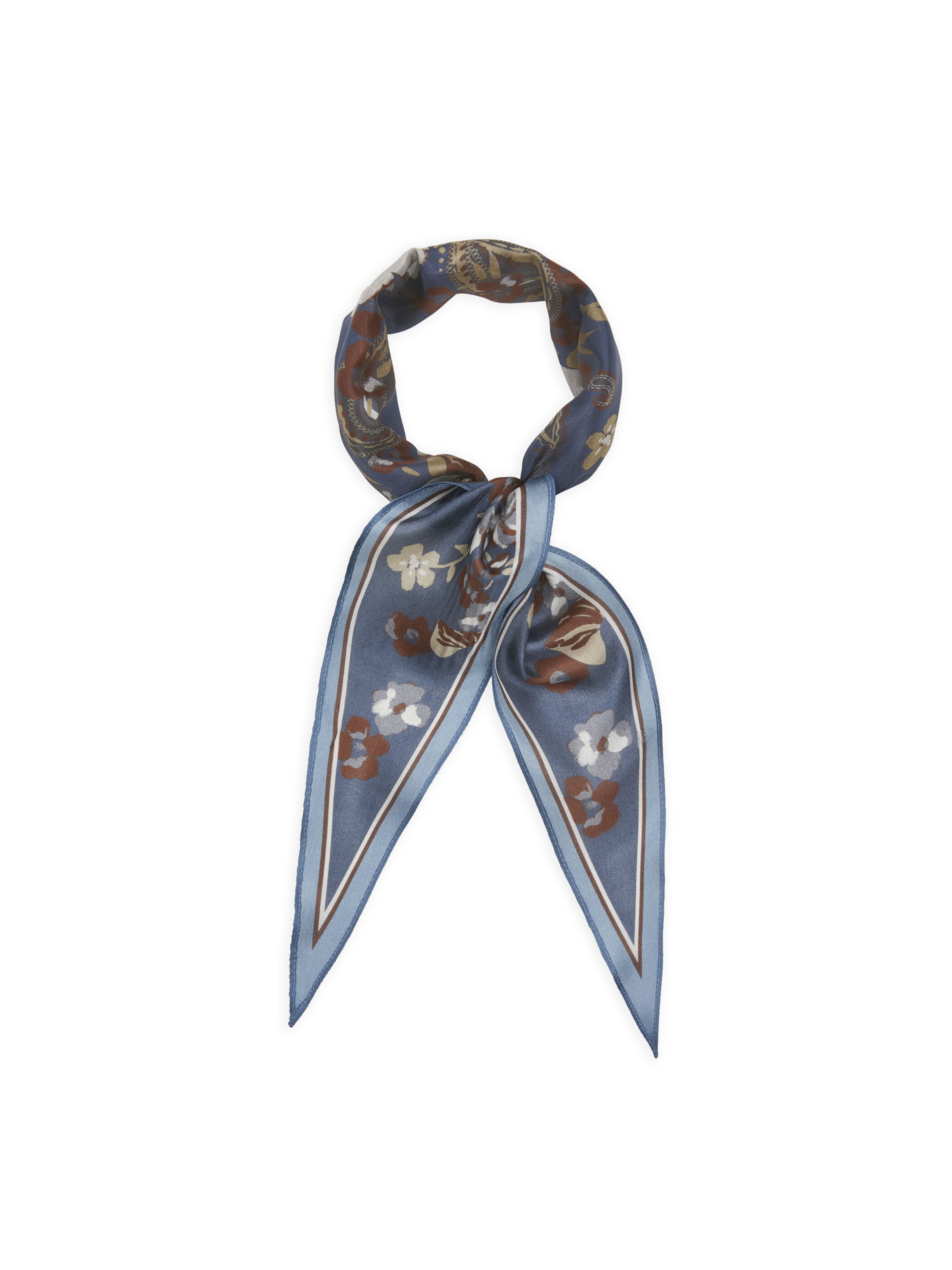 CODELLO Shawl in Blue: front
