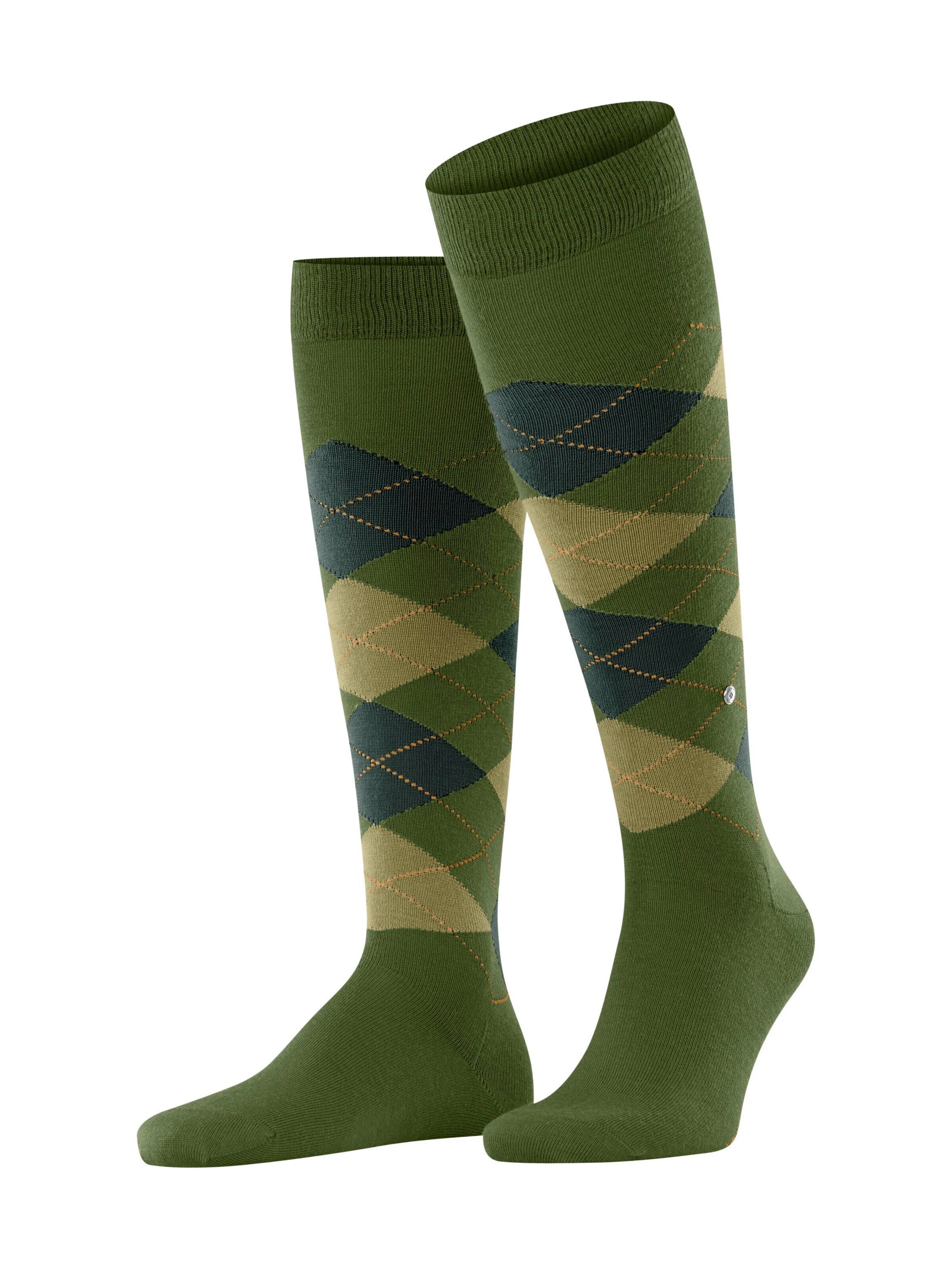 BURLINGTON Kniestrümpfe 'Edinburgh'‌‌‌‌‌‌‌‌ in Grün: Vorderseite