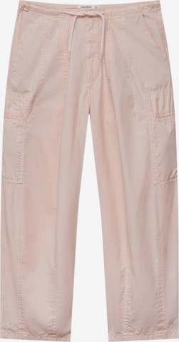 Pull&BearLoosefit Cargo hlače - roza boja: prednji dio