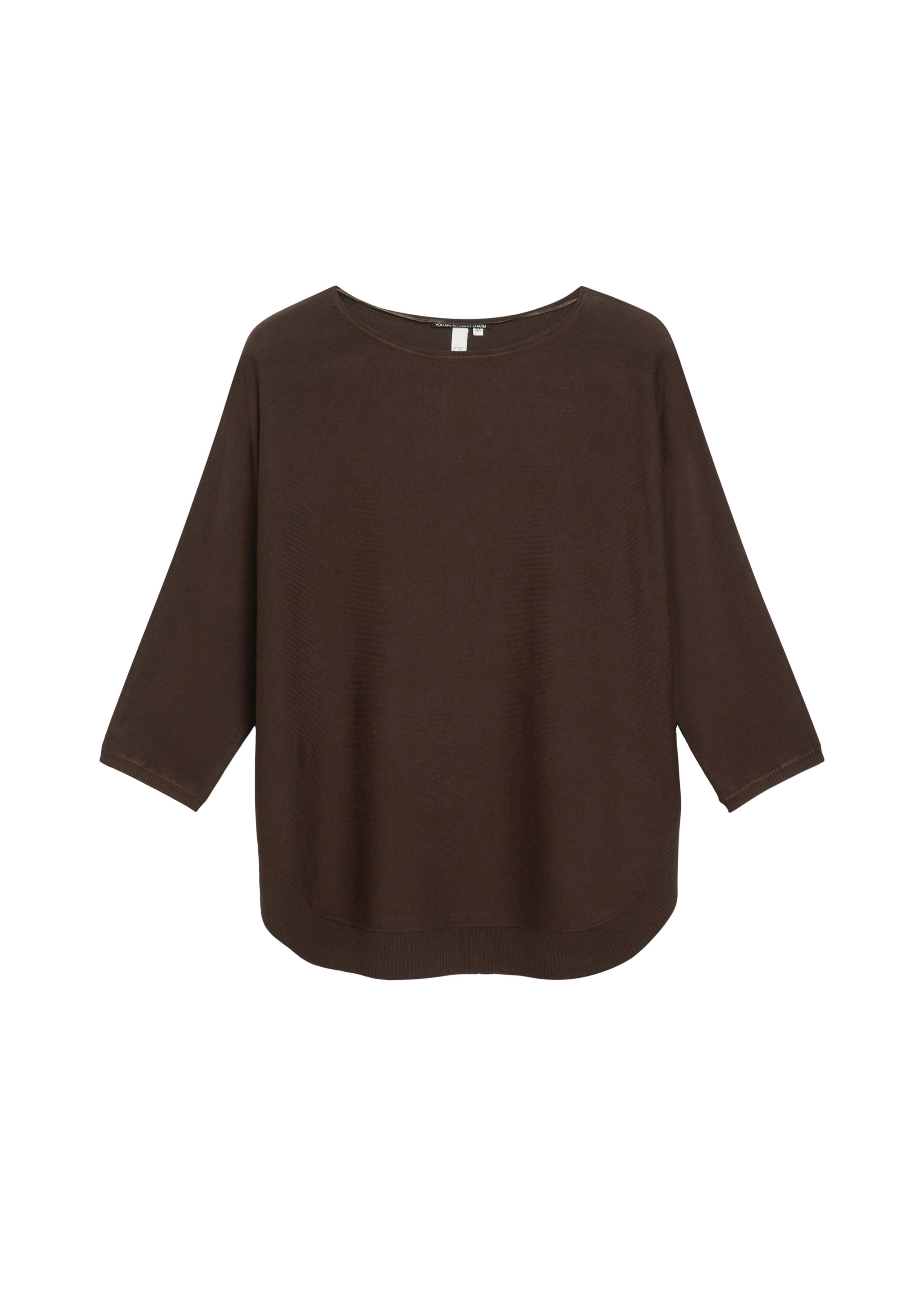 Pull-over QS en marron : devant