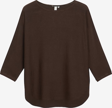 Pull-over QS en marron : devant