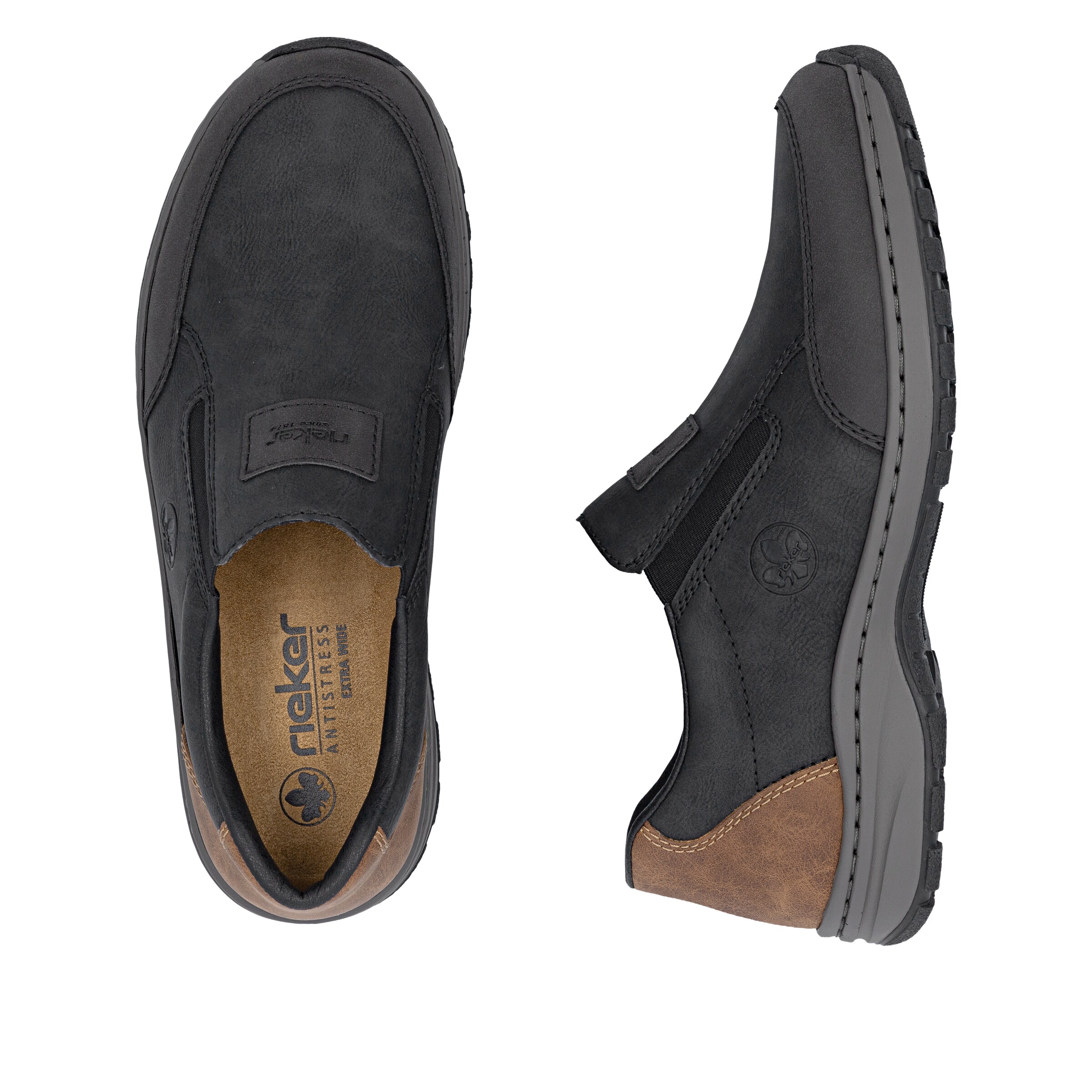 Rieker Slipper in Schwarz