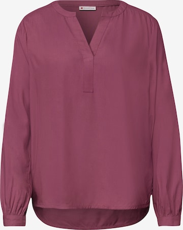 STREET ONE Split Neck Tunika in Pink: Vorderseite