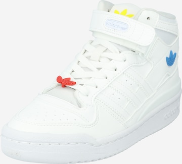 ADIDAS ORIGINALS Sneakers 'Forum Mid' in White: front