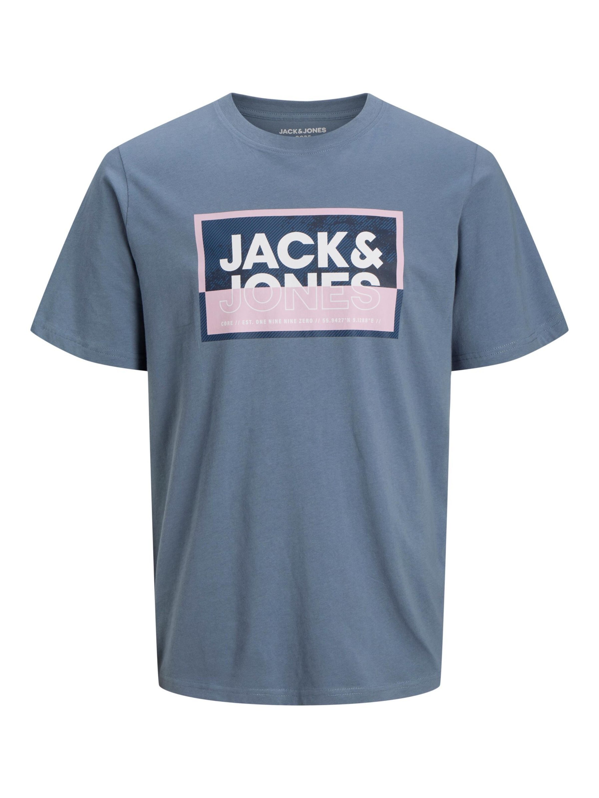 T-Shirt 'JCOLogan' JACK & JONES en gris : devant