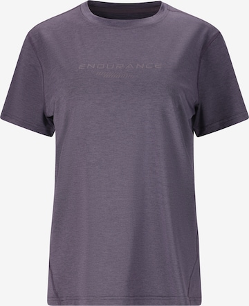 ENDURANCE Funktionsshirt 'WANGE MELANGE' in Lila: Vorderseite