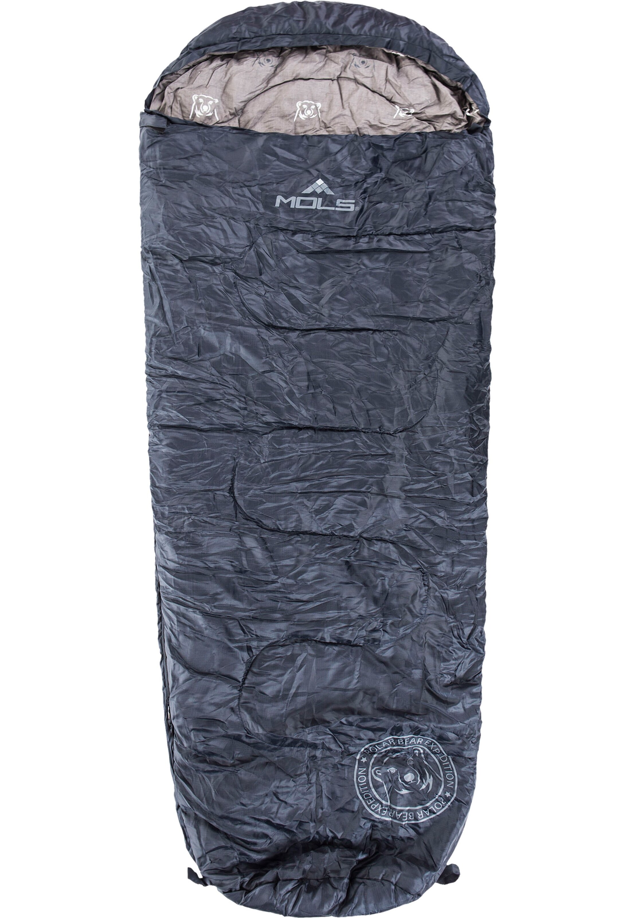 Mols Schlafsack in Blau: Vorderseite