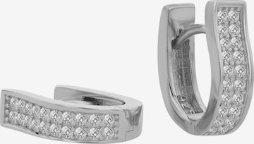 Akzent Earrings '"Yucca" aus 925 Sterlingsilber, rhodiniert, langlebig' in Silver: front