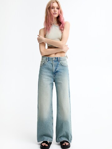 Wide leg Jeans di Pull&Bear in blu