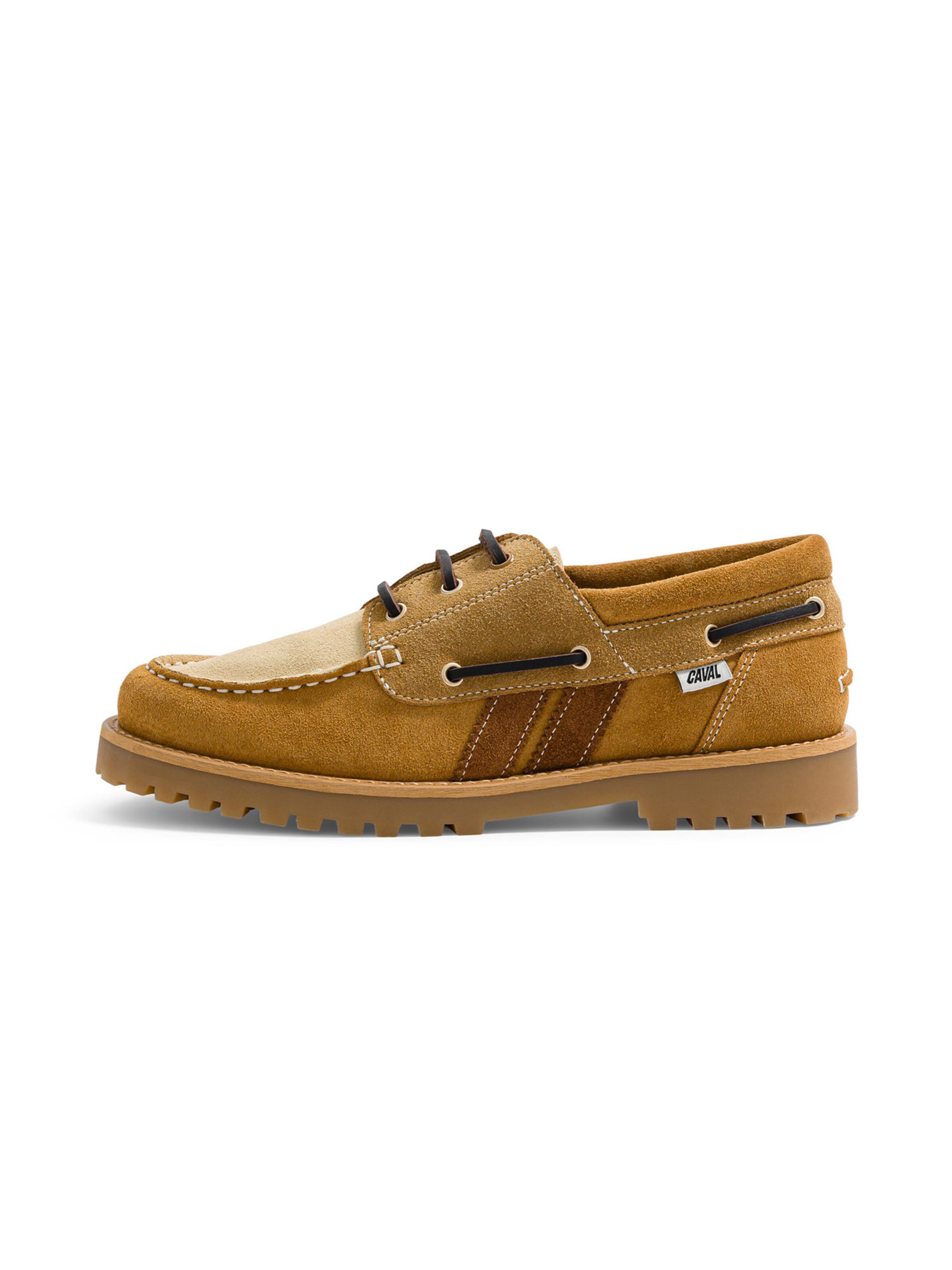 Caval - Mocassins em castanho: lateral