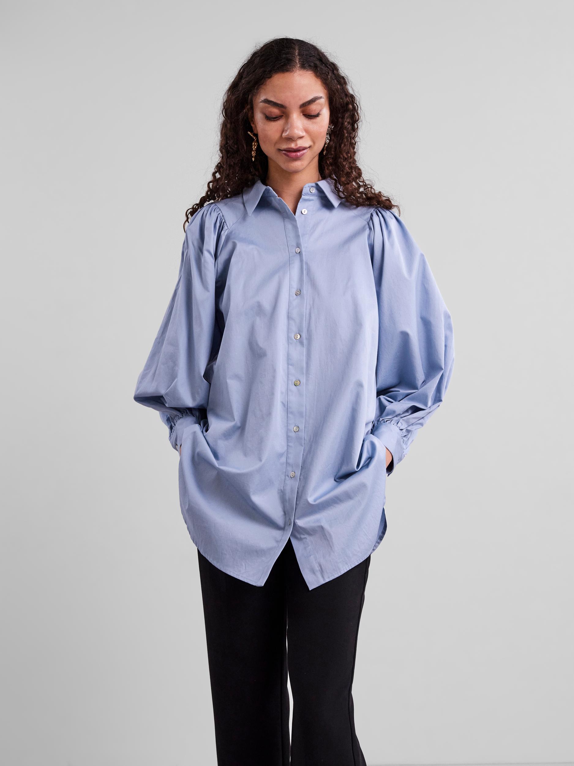Abbigliamento Nuovi arrivi Y.A.S Camicia da donna Evelyn in Blu Chiaro 