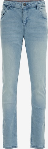 WE Fashion Slimfit Jeans i blå: framsida