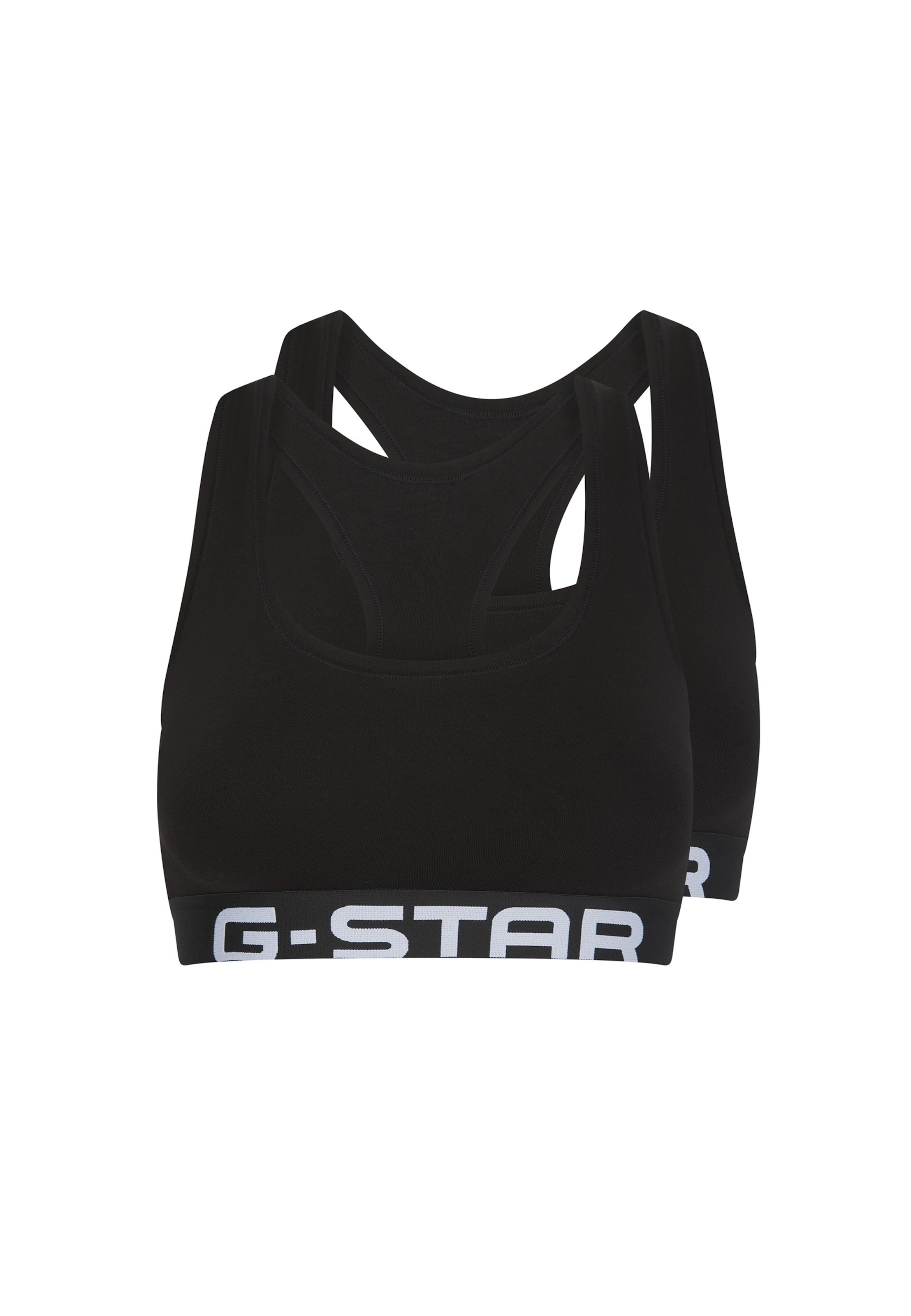 G-STAR T-shirt BH in Zwart: voorkant