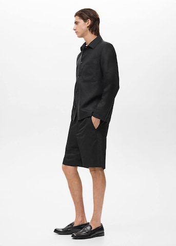 MANGO MAN Regular Pants 'Banarea' in Black