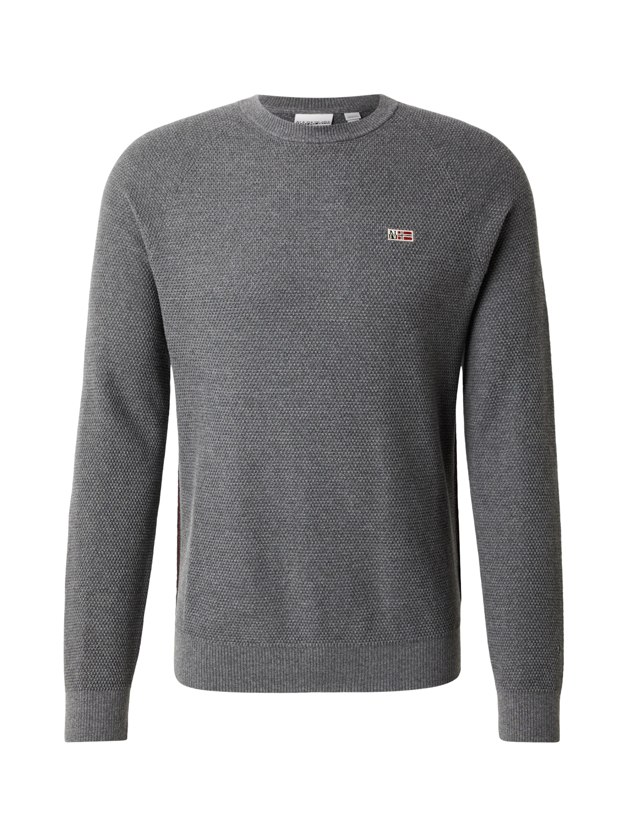Sweat-shirt 'DAMINS C' NAPAPIJRI en gris : devant