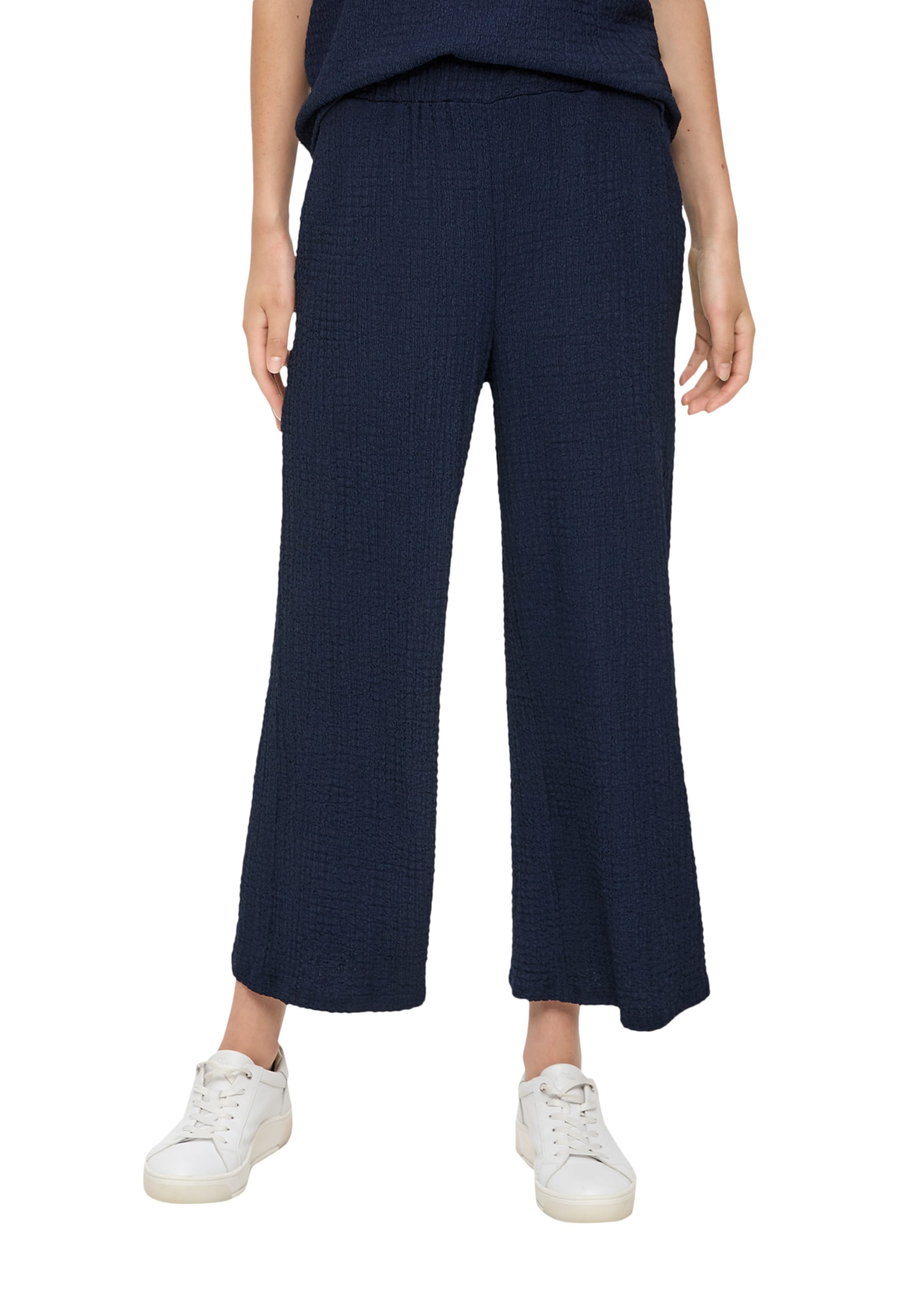 s.Oliver Wide leg Broek in Blauw: voorkant
