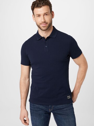 QS Poloshirt in Blau: predná strana