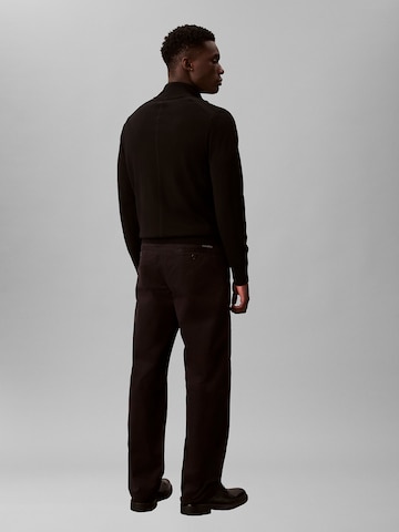 Calvin Klein Jeans Loosefit Chino in Bruin