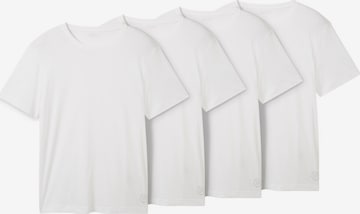 T-Shirt TOM TAILOR en blanc : devant